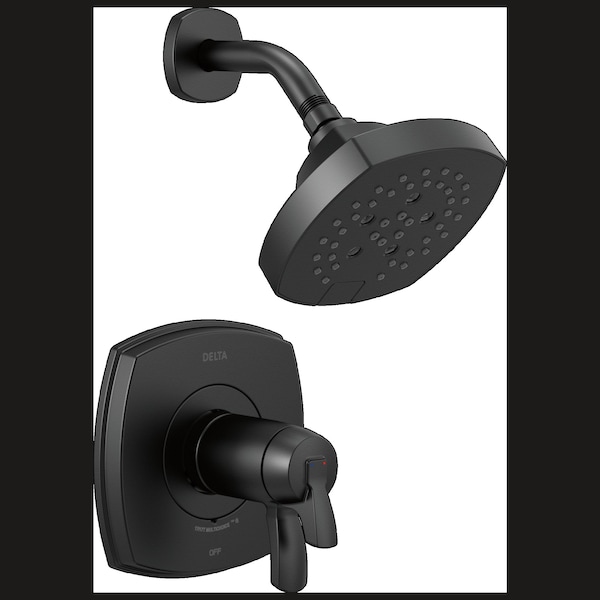 Stryke 17 Thermostatic Shower Only Matte Black